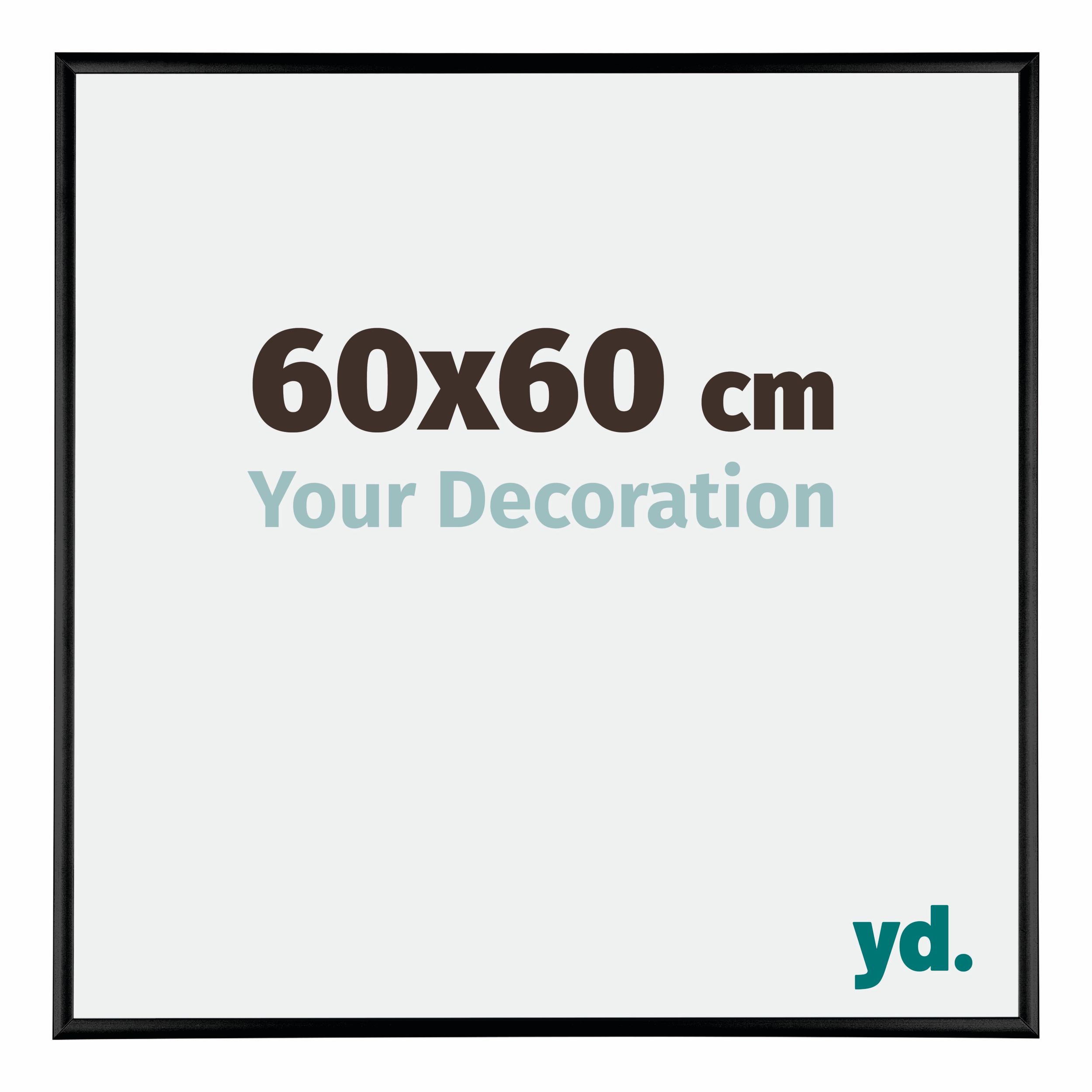 Your Decoration Fotolijst 60x60 cm - Zwart Hoogglans - Aluminium - Austin