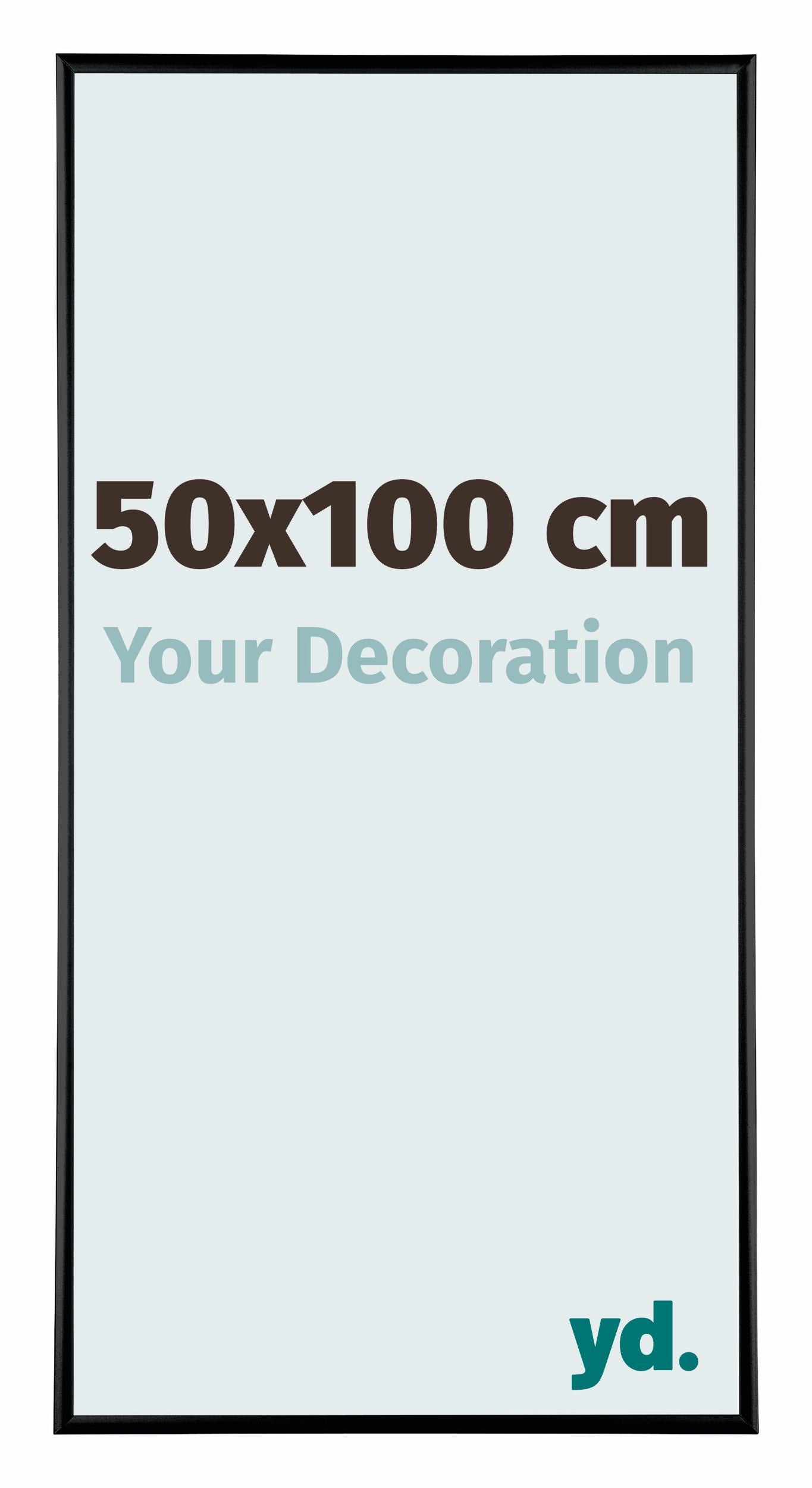 Your Decoration Fotolijst 50x100 cm - Zwart Hoogglans - Aluminium - Austin