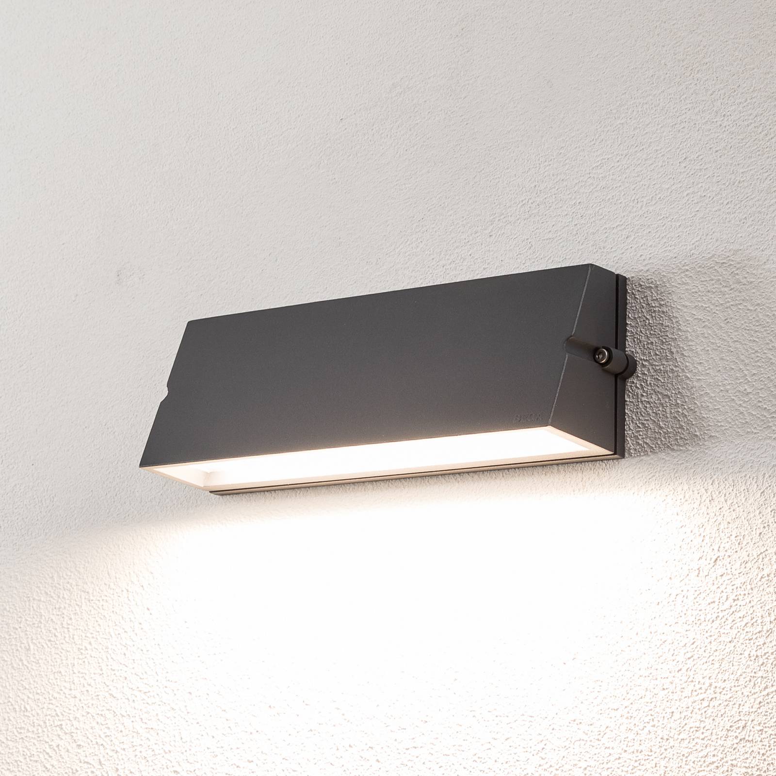 BEGA LED buitenwandlamp 24374 K3, grafiet, gegoten aluminium, DALI