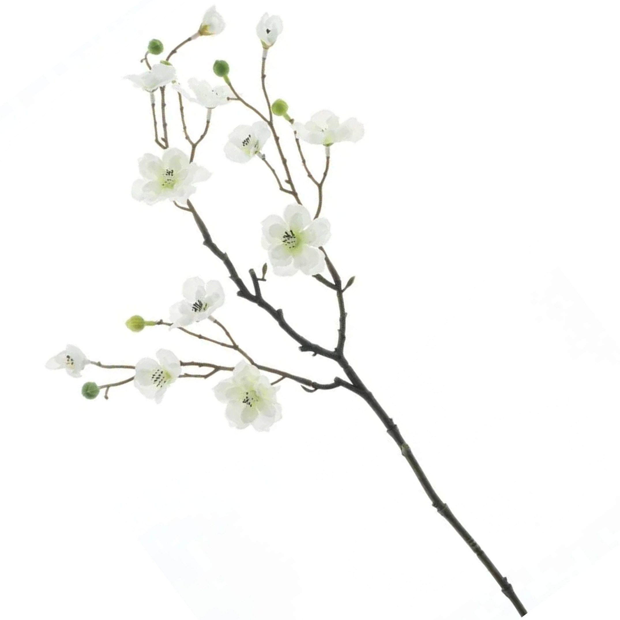 Bellatio Design Kunstbloem appelbloesem Kyoto - 56 cm - wit - Kunst zijdebloemen -