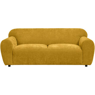 Leen Bakker Bank Bibi 3-zits - stof Glory- okergeel