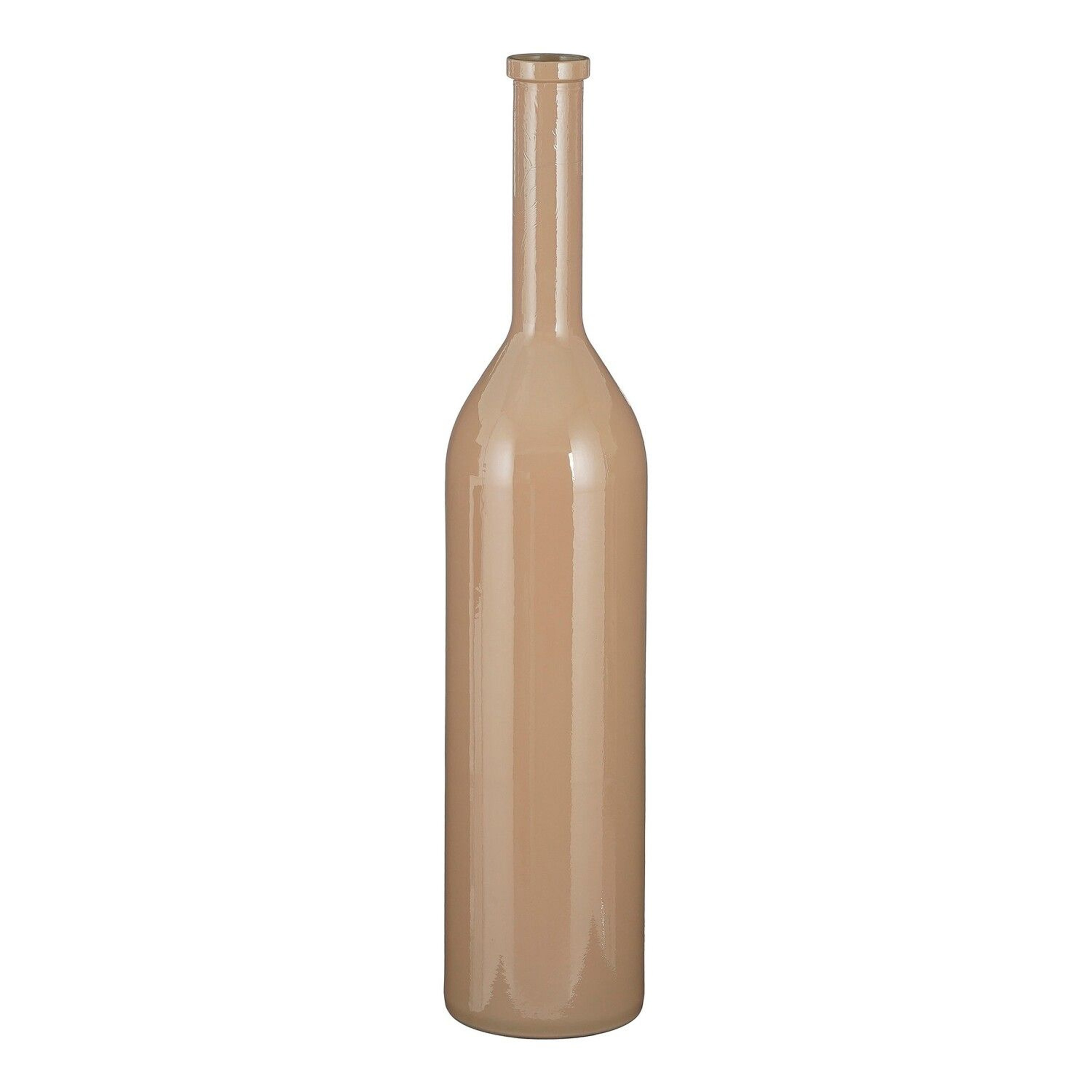 Mica Decorations Flesvaas groot - rioja - taupe - gerecycled glas - 21 x 100 cm -