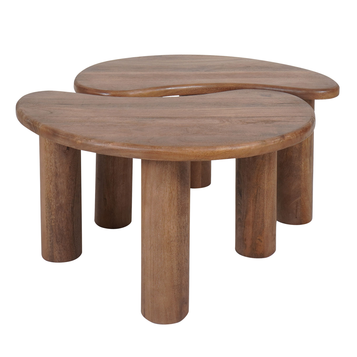 Het Steigerhouthuis Salontafel Lina - Mangohout - Set van 2