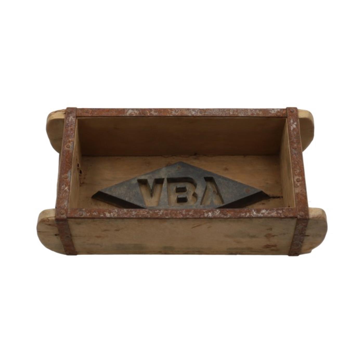 HBX natrural living Plantenbak baksteenmal hout 32x15x10cm