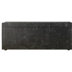 INOSIGN Tv-meubel Basis breedte 210 cm, TV-meubel 2 deuren, 2 lades, TV-kast Metalen handgreep, moderne frame-uitstraling, veel opbergruimte, kleurkeuze