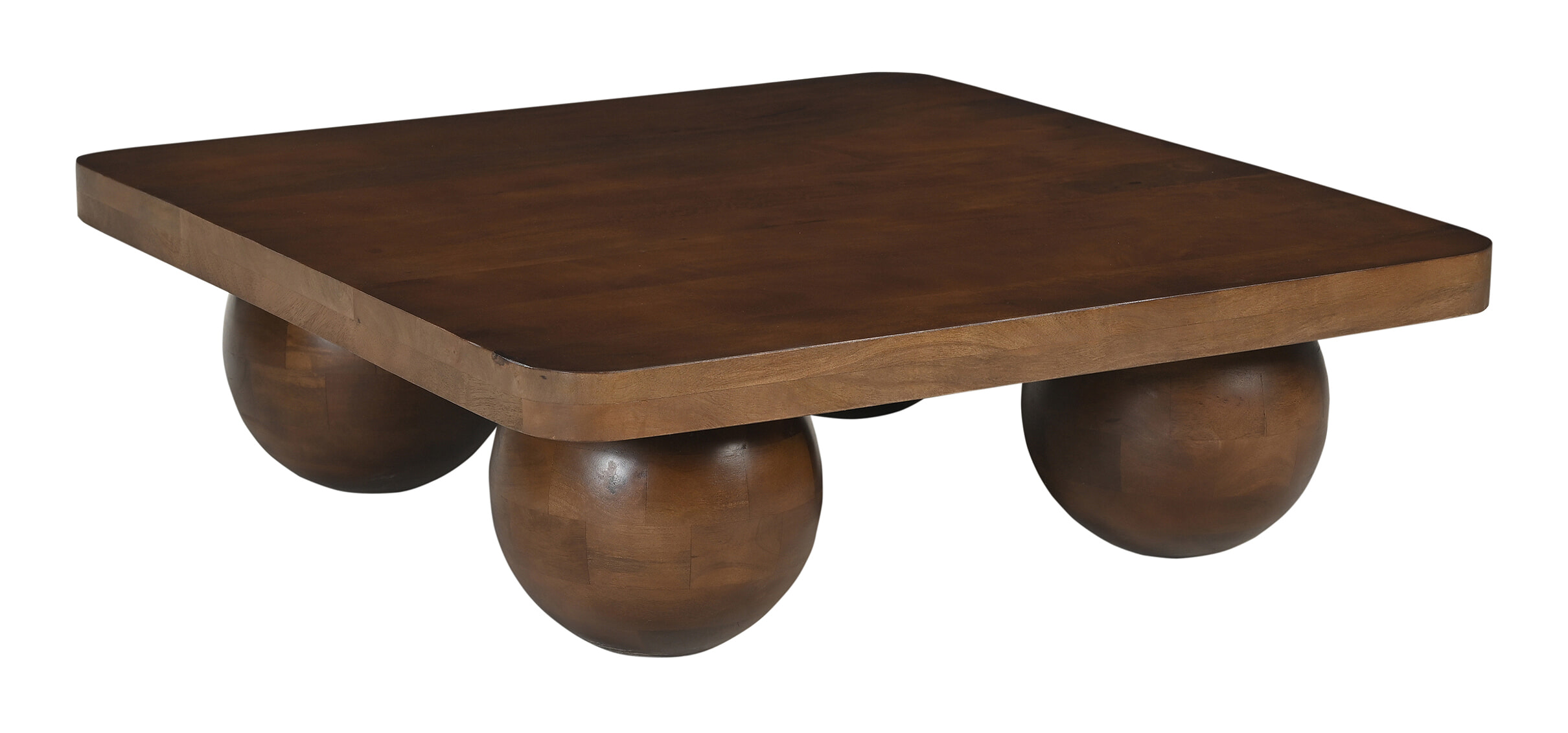 Artistiq Living Artistiq Salontafel Ambur Mangohout, 90 x 90cm - Bruin