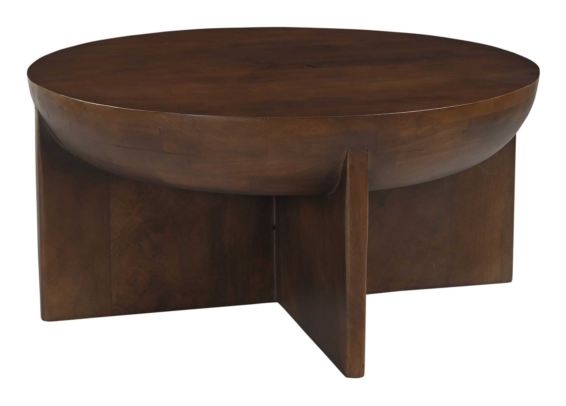 Artistiq Living Artistiq Ronde Salontafel Makesha Mangohout, 90cm - Bruin