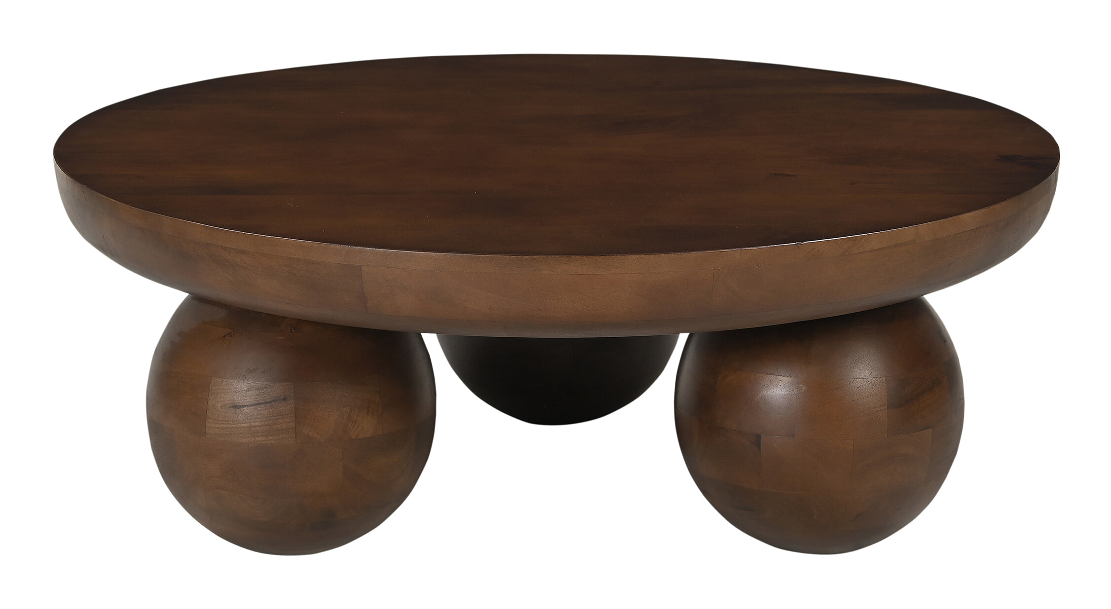Artistiq Living Artistiq Ronde Salontafel Ambur Mangohout, 90cm - Bruin