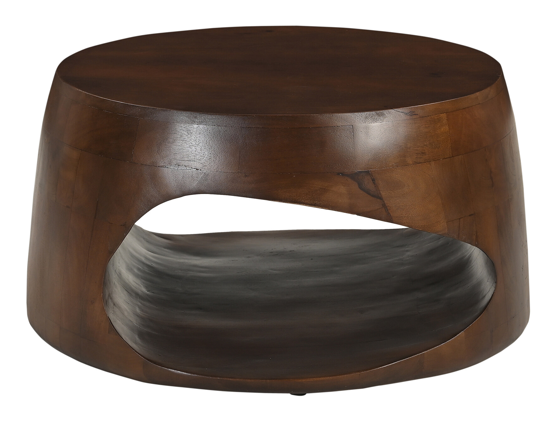 Artistiq Living Artistiq Ronde Salontafel Khaleel Mangohout, 75cm - Bruin