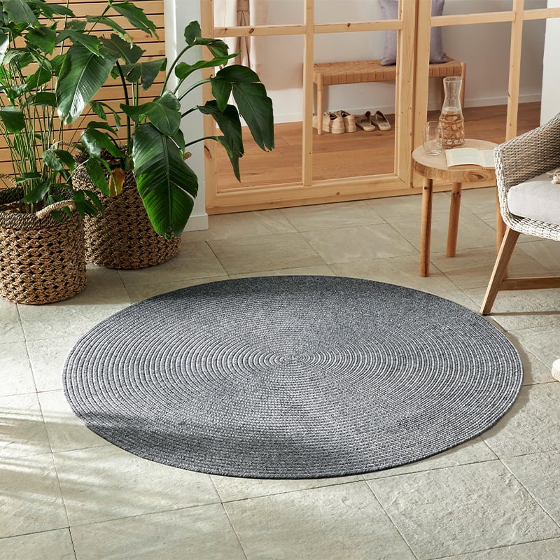 NORTHRUGS Vloerkleed Trenzado In- & Outdoor, Handmade-Look, Geweven, Weerbestendig, Balkon, Woonkamer