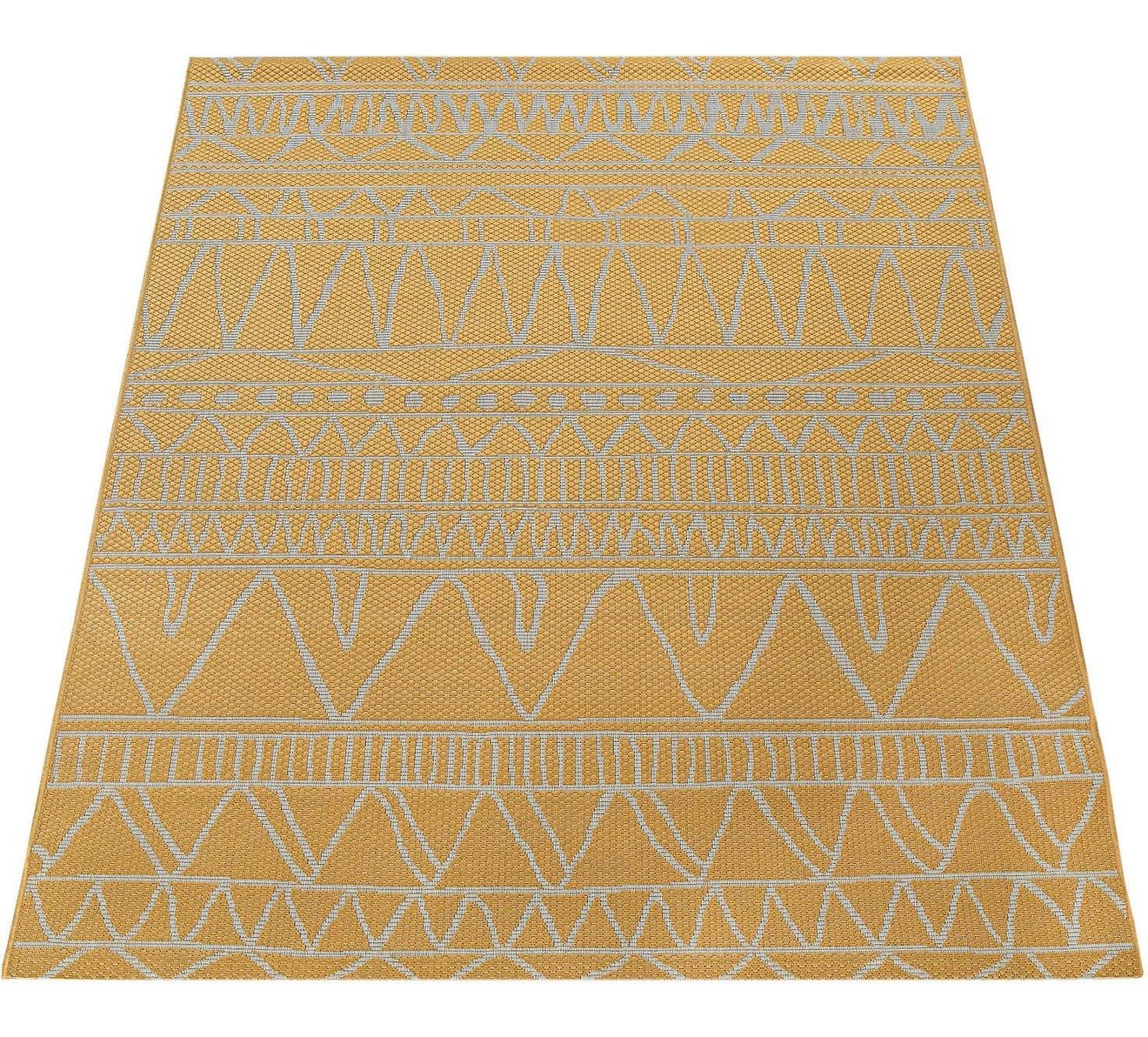Paco Home Vloerkleed Illusion 321 Platweefsel, modern design, geschikt voor binnen en buiten, uv-bestendig
