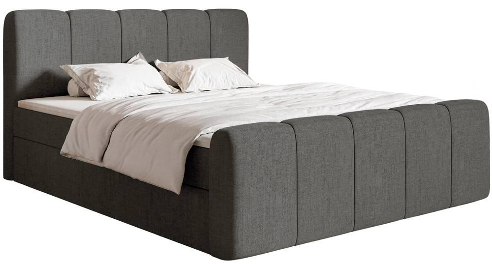 NADUVI Collection Boxspring Chloe 140x200 chenille met opbergvak | 