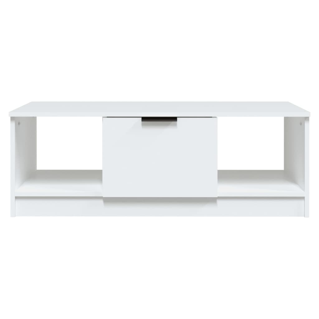 vidaXL Salontafel 102x50x36 cm bewerkt hout wit