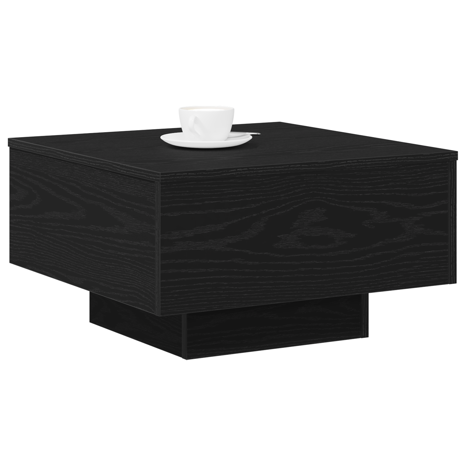 vidaXL Salontafel Zwart Eiken 55x55x31 cm Gemaakt van Hout