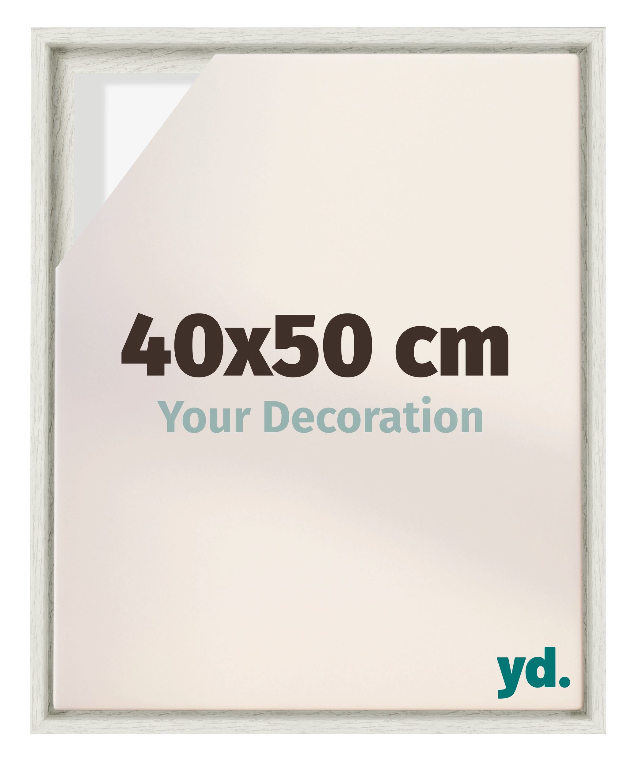 Your Decoration Baklijst voor Canvas 40x50 cm - White Wash - MDF - Lyon