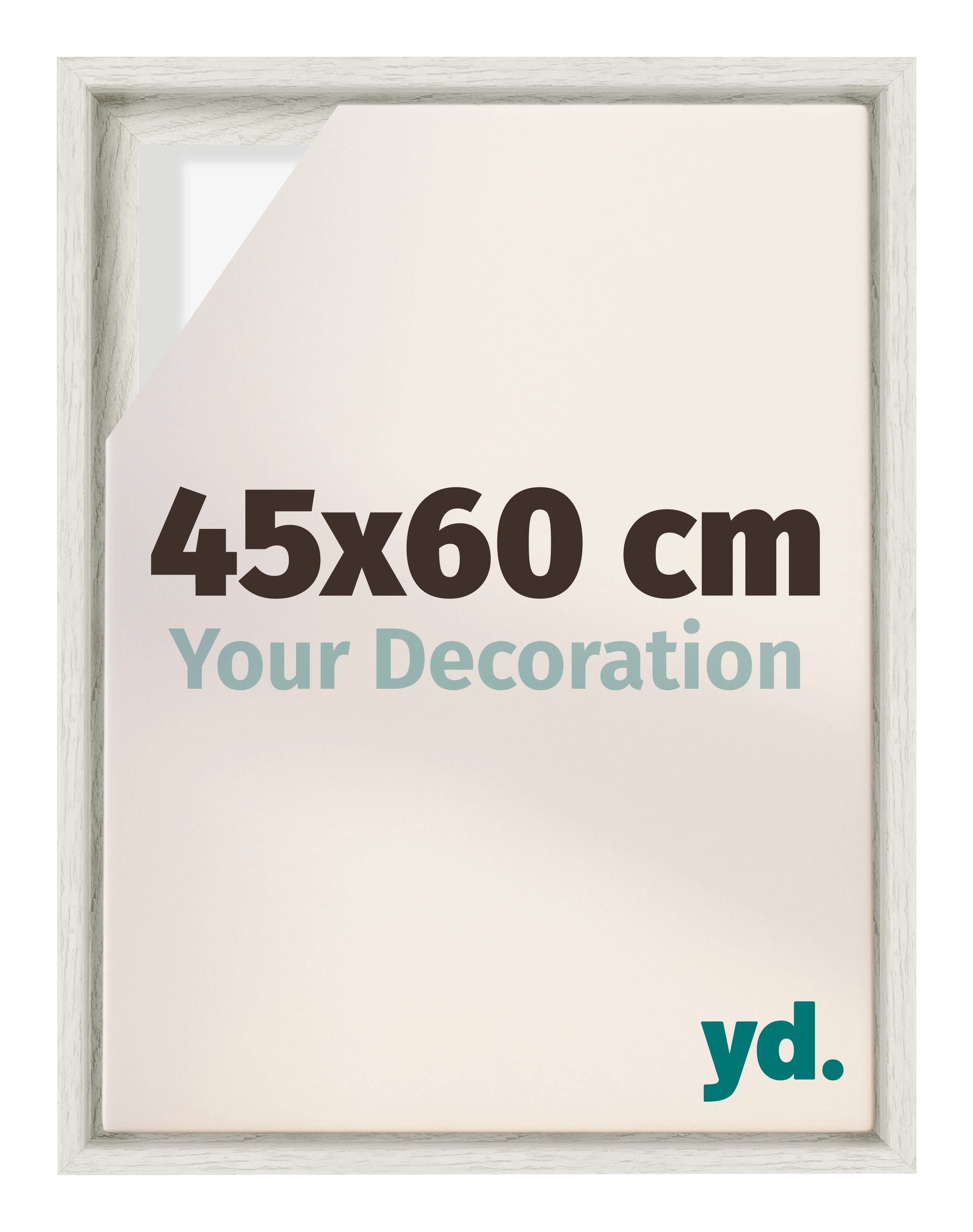 Your Decoration Baklijst voor Canvas 45x60 cm - White Wash - MDF - Lyon