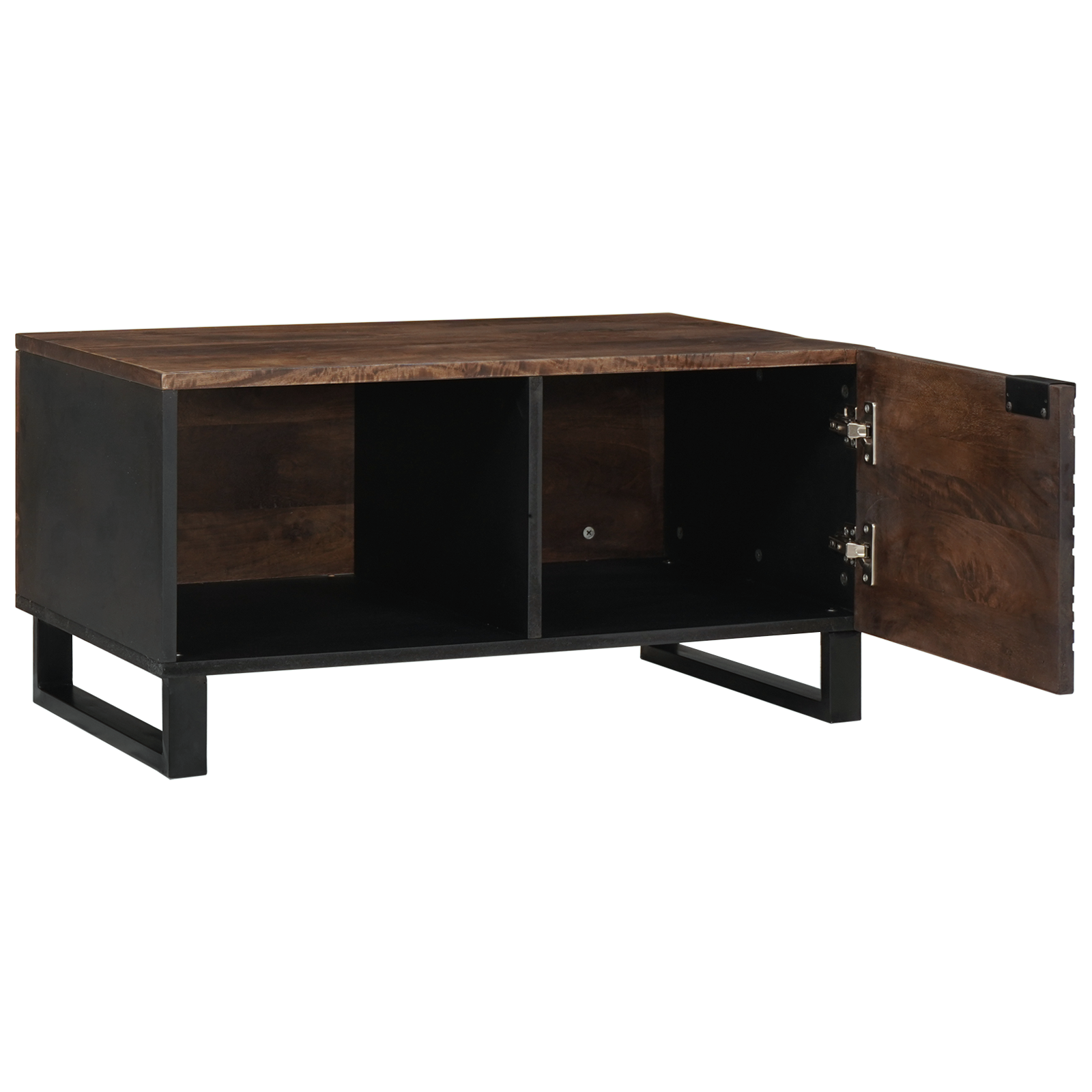 vidaXL Salontafel 80 x 50 x 40 cm - Massief mangohout en engineered wood