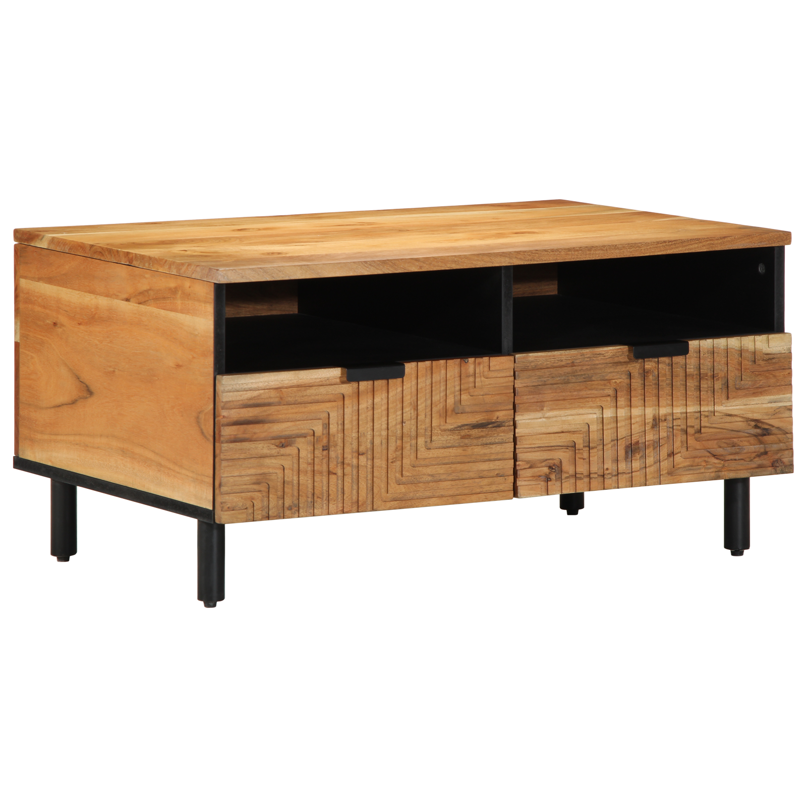 vidaXL Salontafel 80x54x40 cm massief acaciahout