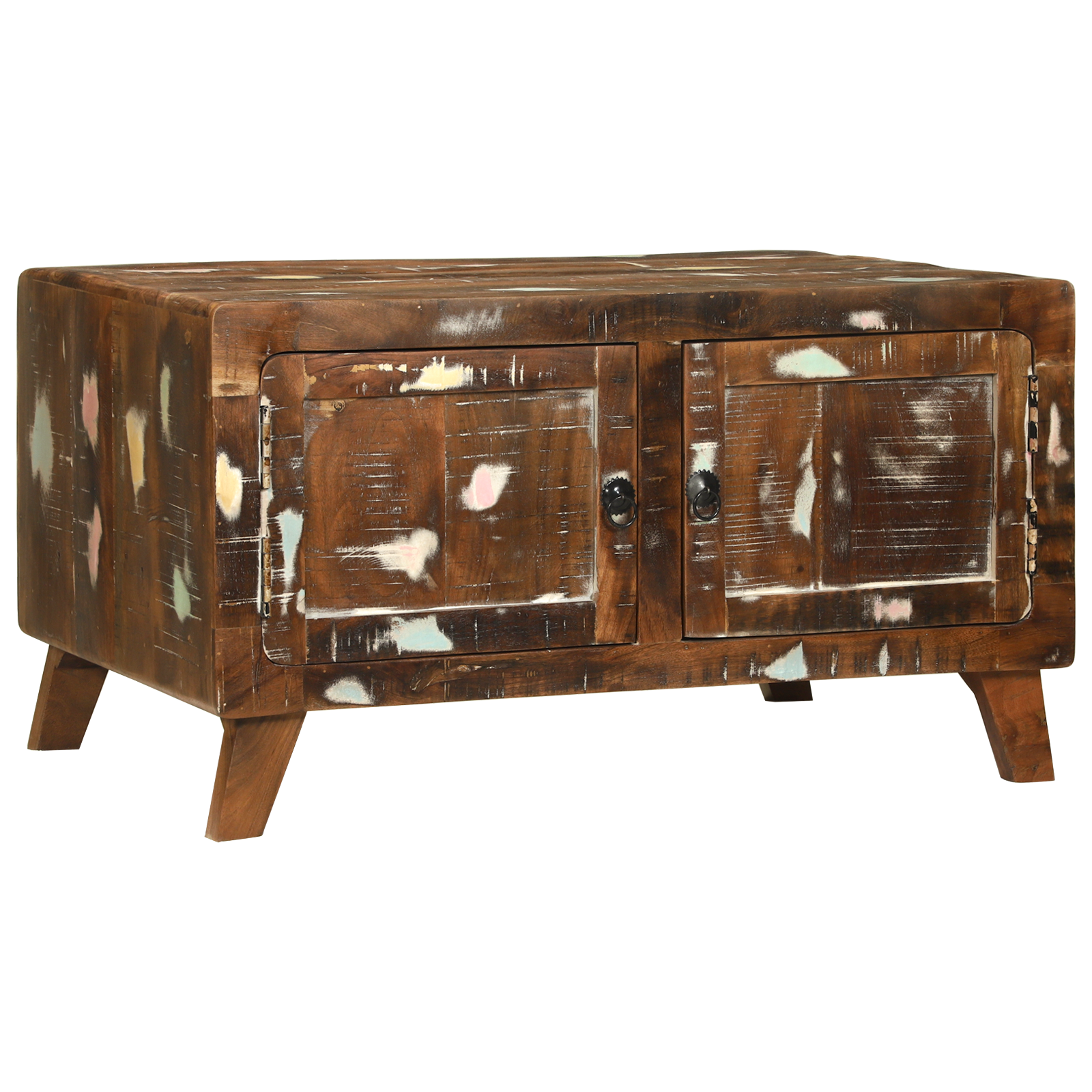 vidaXL Salontafel Multicolor 80x54x45 cm Massief Gerecycled Hout