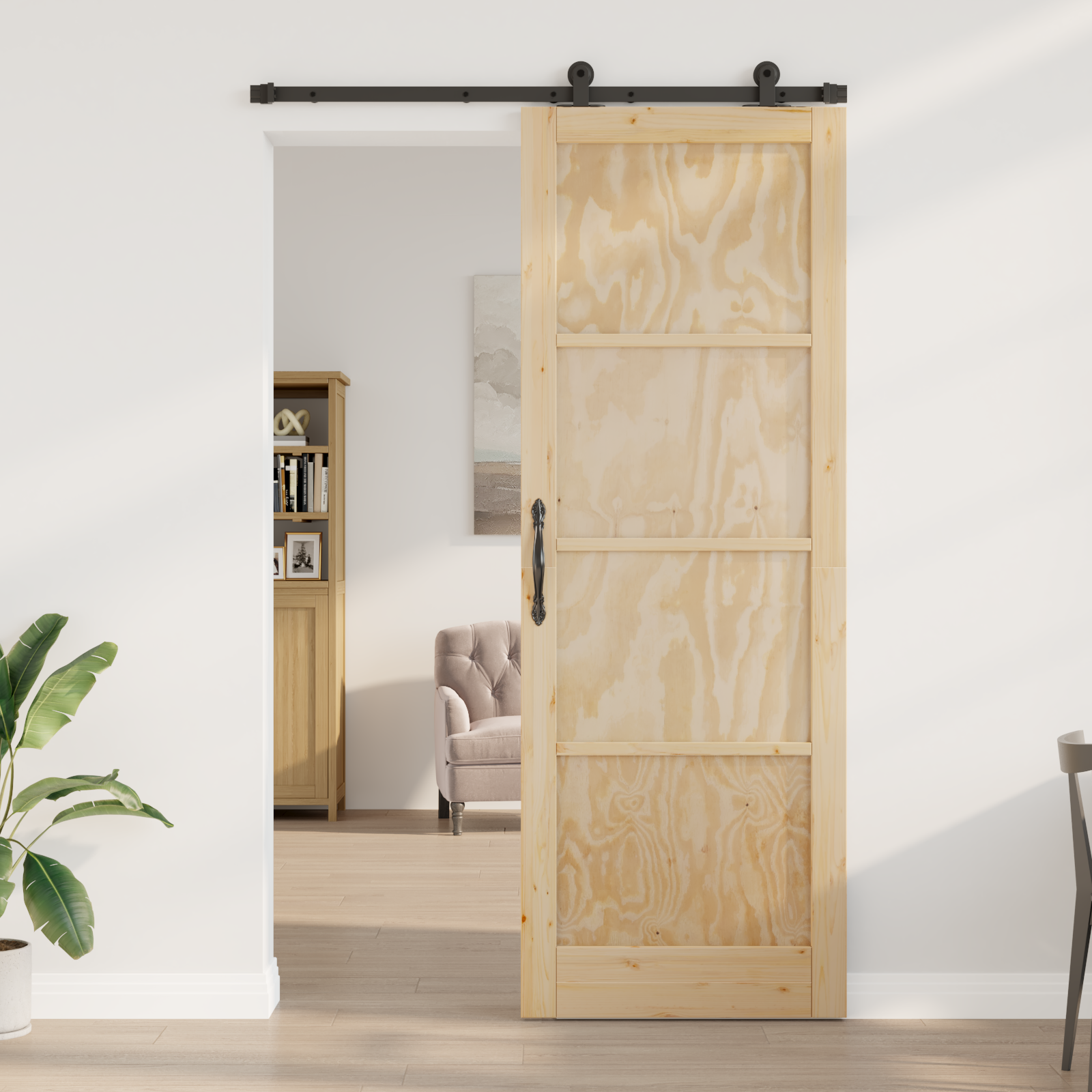 vidaXL Schuifdeur met Hardware Set 'ORKDAL'van Massief Den