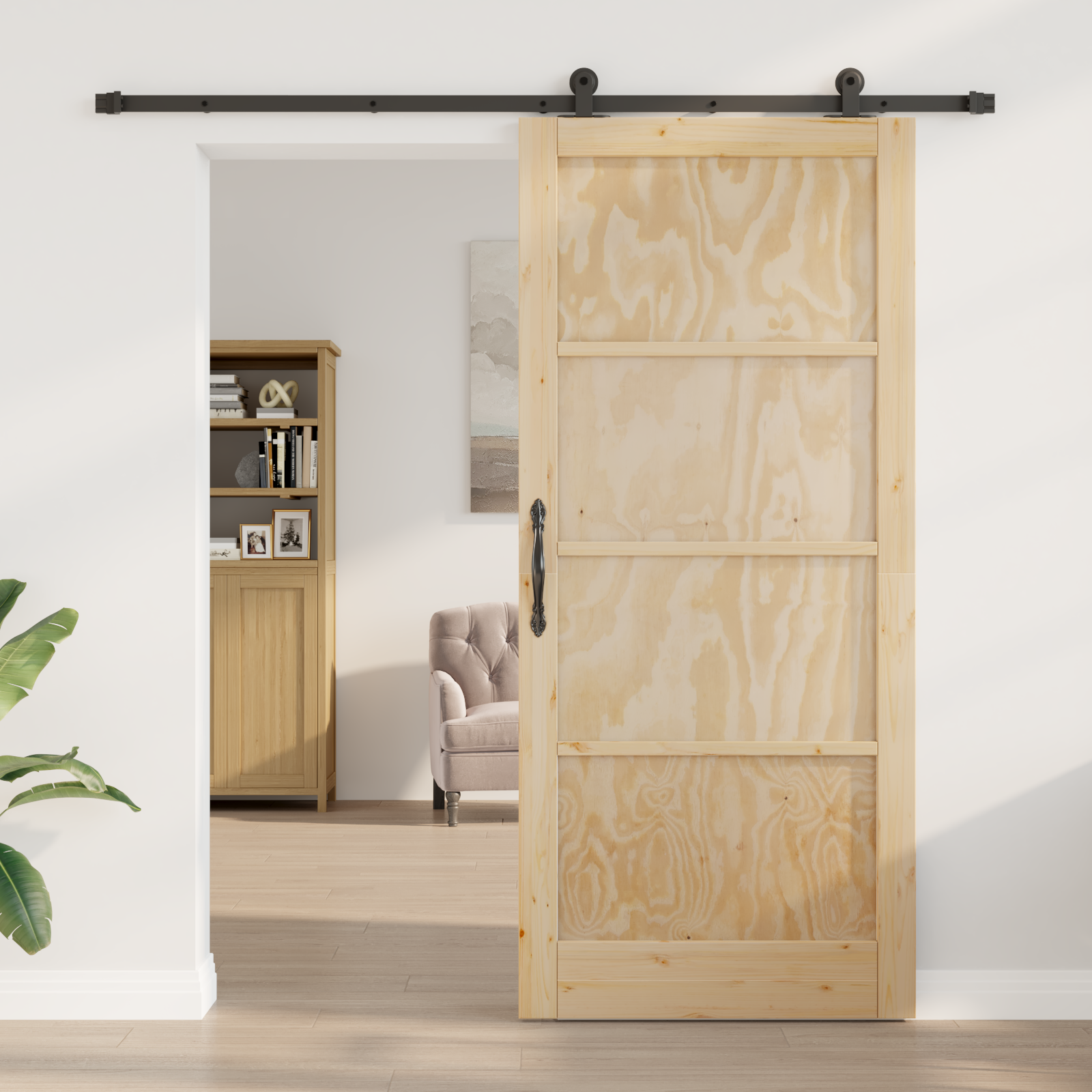 vidaXL Schuifdeur met Hardware Set 'ORKDAL'Massief Hout