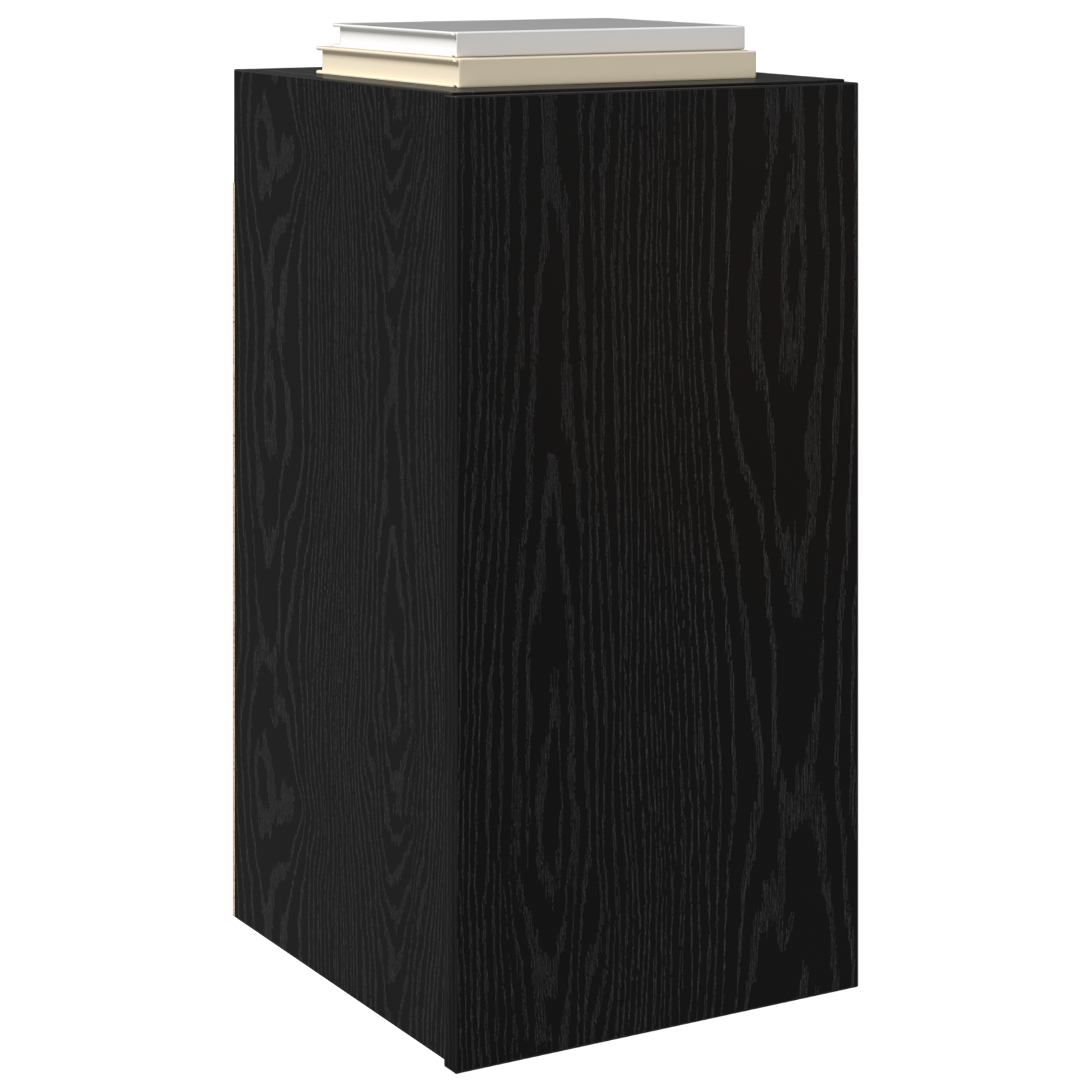 vidaXL TV Meubel met plank Anders met opslag met de deur 2 pcs Zwart eiken Bewerkt hout