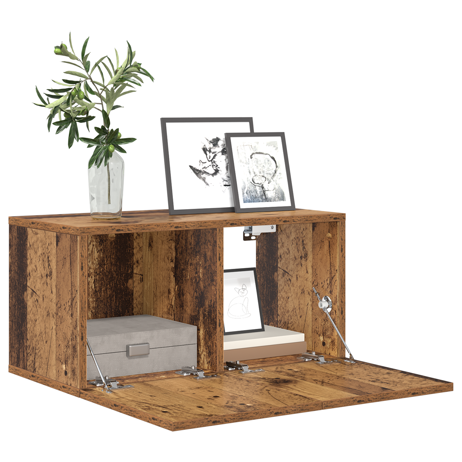 vidaXL TV Meubel Set Oud Hout Massief Gerecycled Hout Middelgroot
