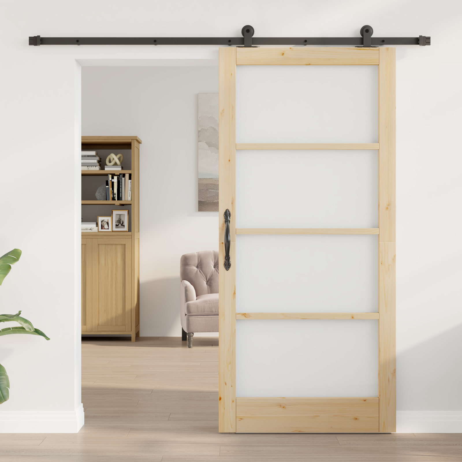 vidaXL Schuifdeur met Hardware Set ORKDAL 93x202 cm