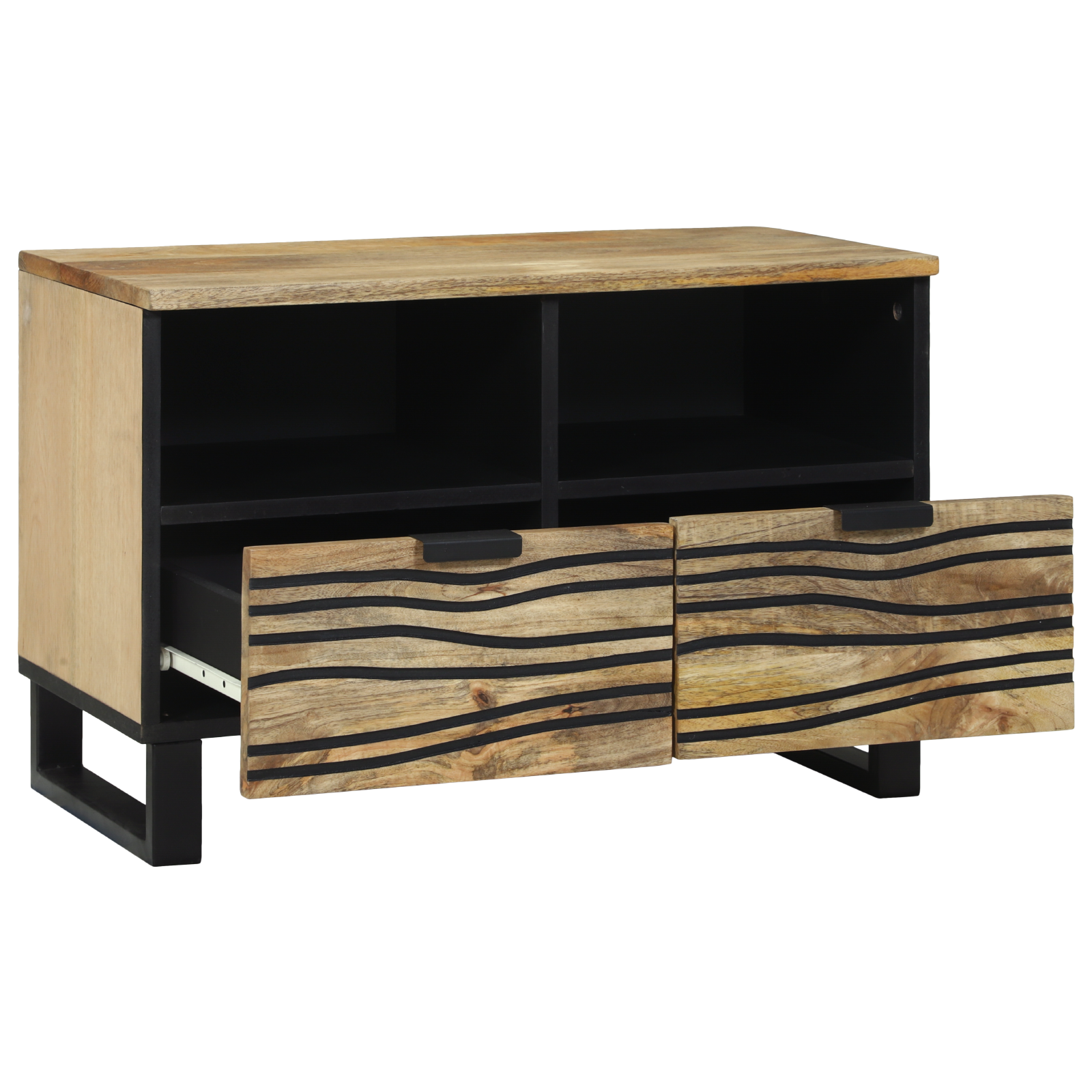 vidaXL TV-kast - 70x33,5x46 cm, massief mango hout