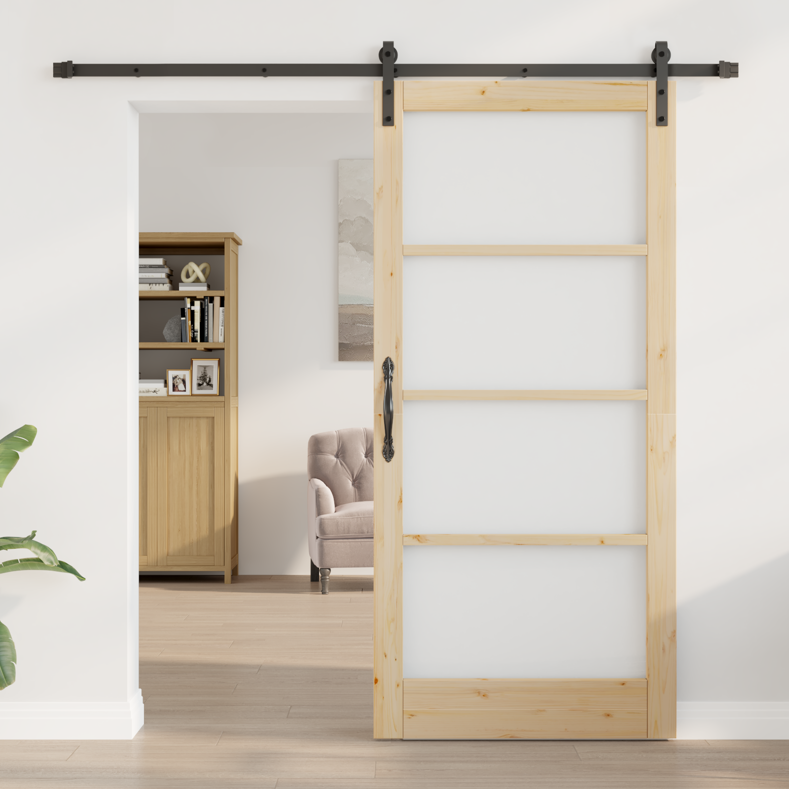 vidaXL Schuifdeur met Hardware Set 'ORKDAL'93x202 cm