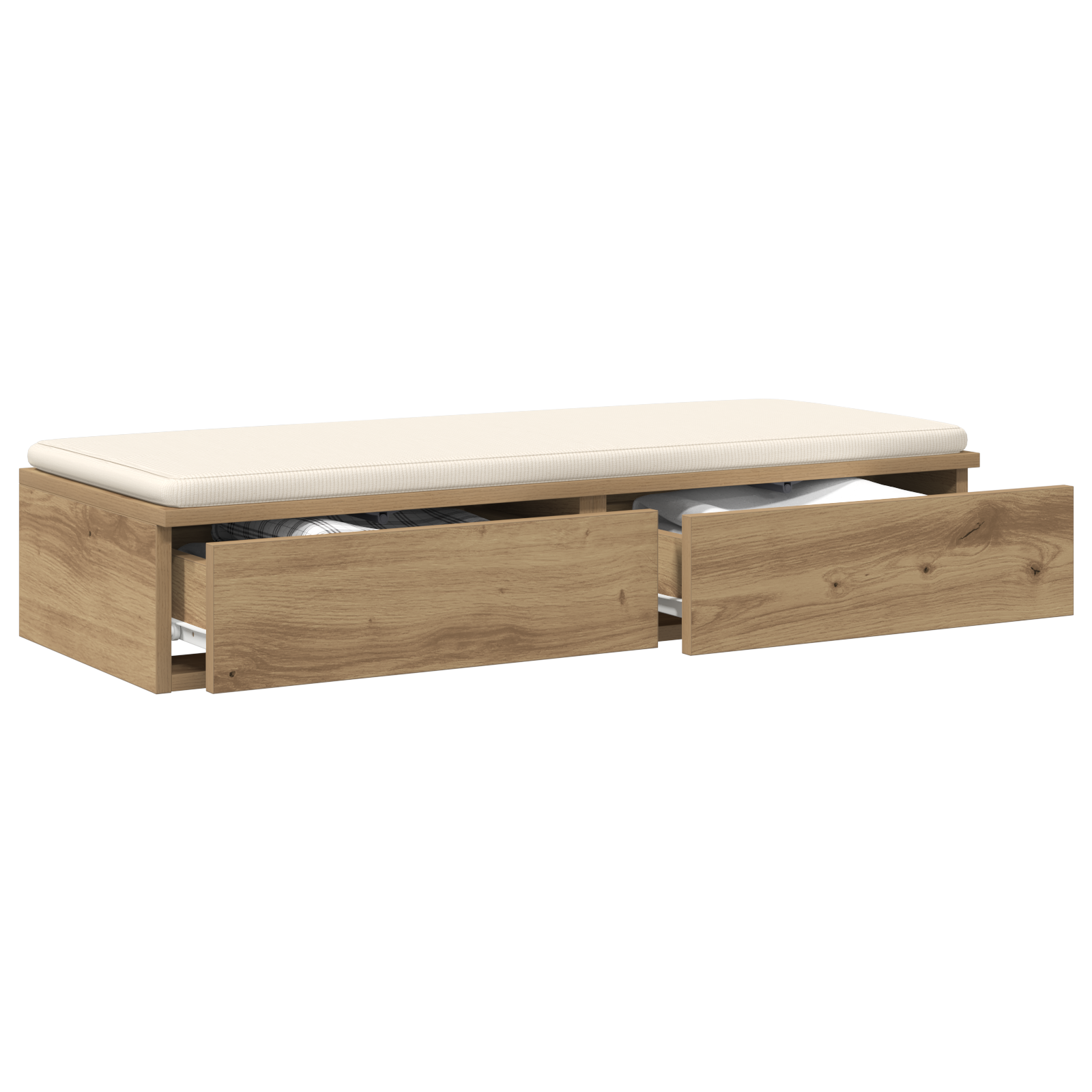 vidaXL bedlade in Artisan eiken - 75x36,5x16,5 cm - gemaakt van engineered wood