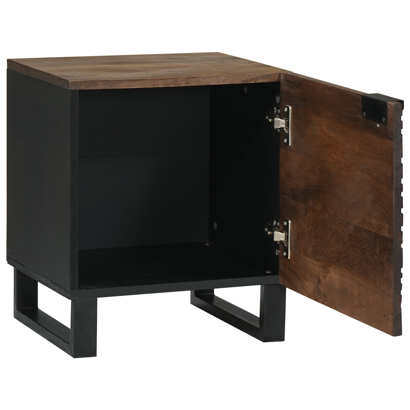 vidaXL Nachtkastje 40 x 33,5 x 46 cm - Massief mangohout