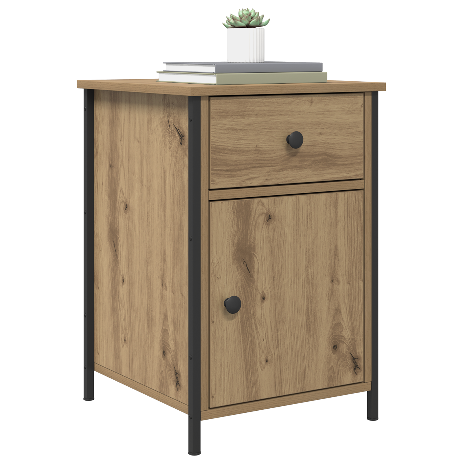 vidaXL Nachtkastjes 2 st Artisan Eiken 40x42x60 cm Engineered Wood