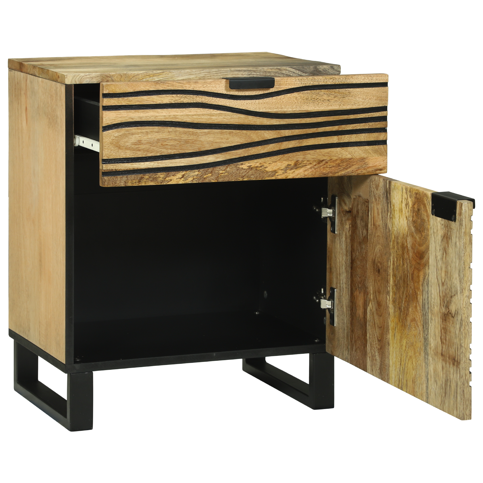 vidaXL Nachtkastje 50x33x60 cm – Massief mangohout