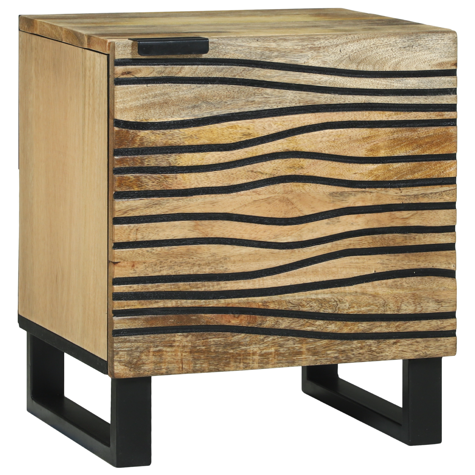 vidaXL Nachttafels - 2 stuks, 40x33,5x46 cm, van massief mangohout