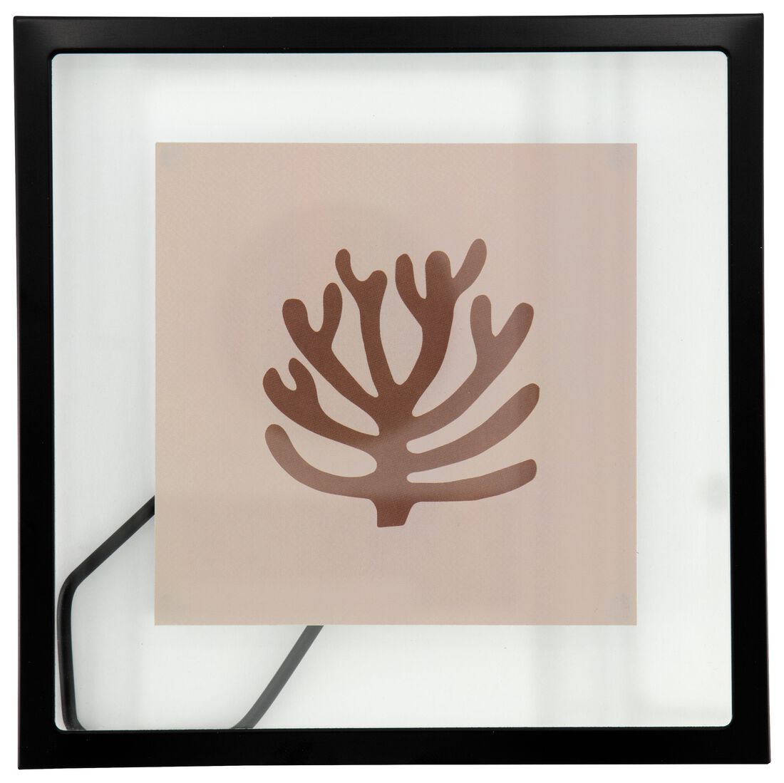 HEMA Fotolijst 15x15cm Zwart Metaal Floating Zwart (zwart)