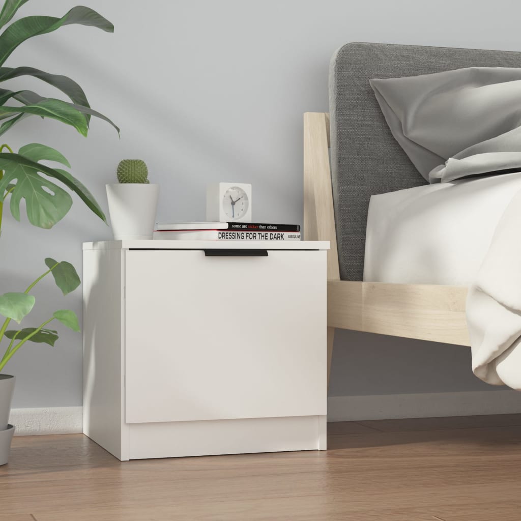 vidaXL Nachtkastjes 2 st 40x39x40 cm wit