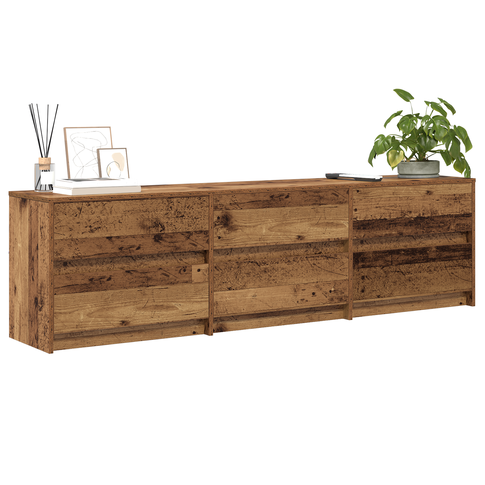 vidaXL TV-kast Bruin 180 x 34 x 50 cm Geengineerd hout en Spaanplaat