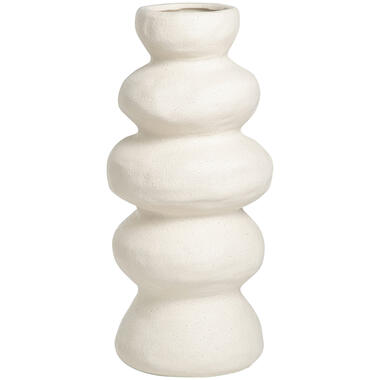 Leen Bakker Vaas Bobbie - off-white - 30,8xØ13, 5 cm