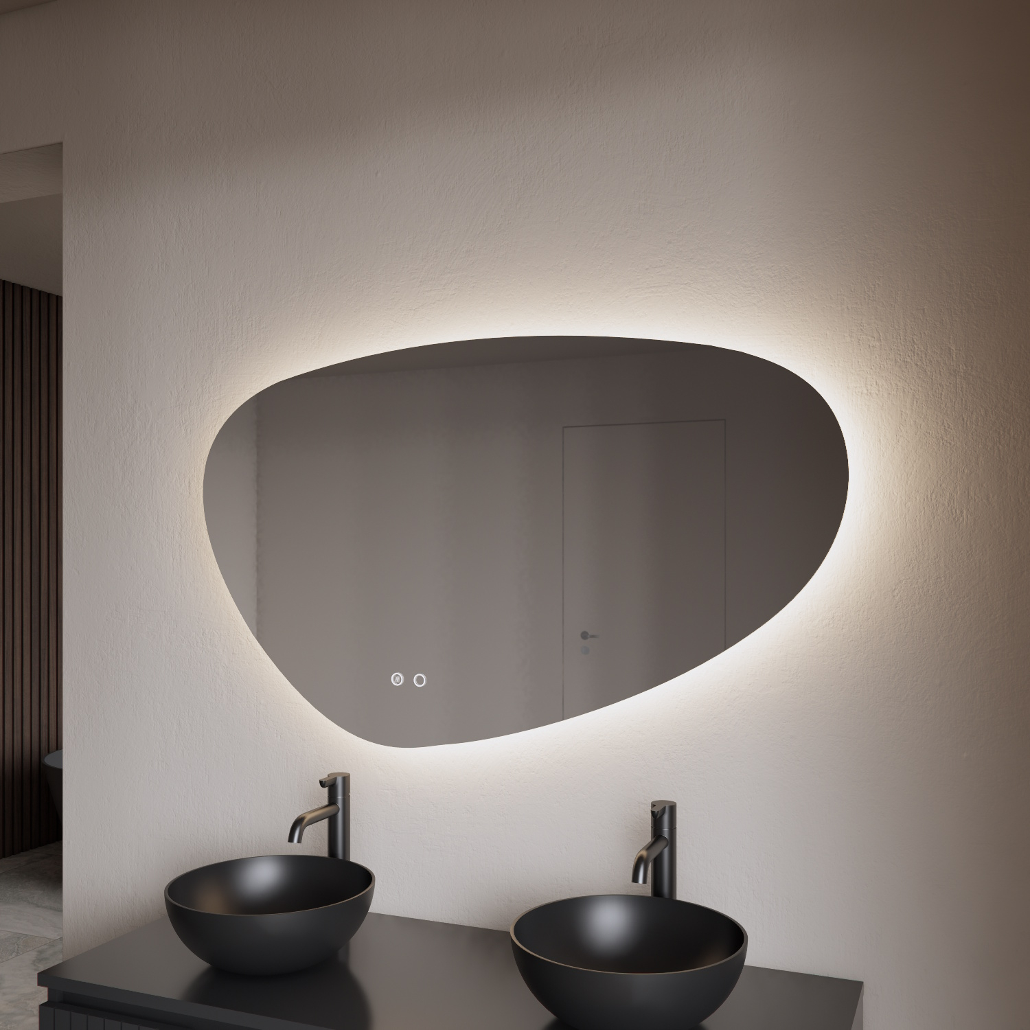 BWS Spiegel  Archa Organisch LED Verlichting 140cm