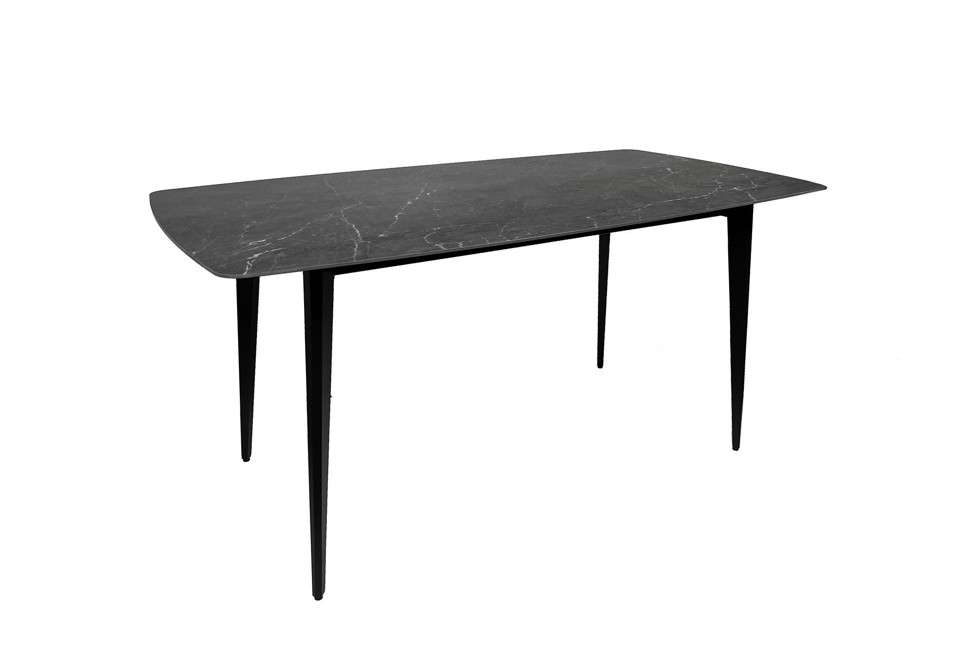 Invicta Interior Eettafel MILANO 160cm keramiek antraciet marmer - 46992