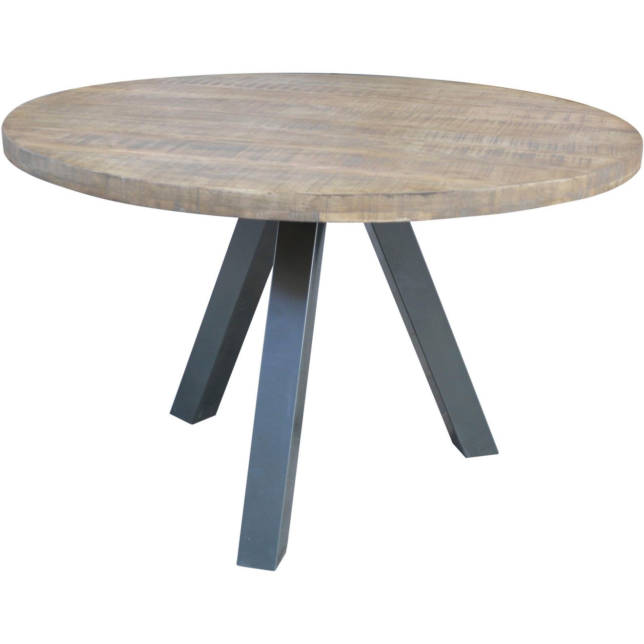 SIT Eettafel Tops&Tables met massief houten blad van mangohout, ronde tafel