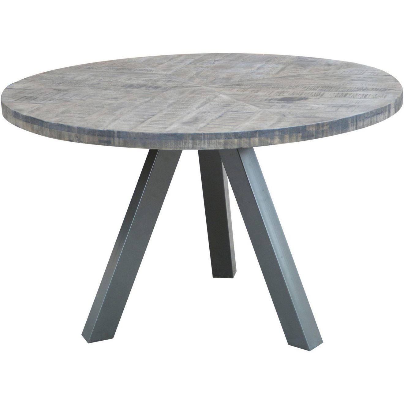 SIT Eettafel Tops&Tables met massief houten blad van mangohout, ronde tafel
