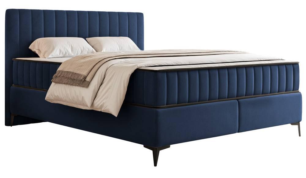 NADUVI Collection Boxspring Simone 160x200 cm fluweel met opbergvak | 
