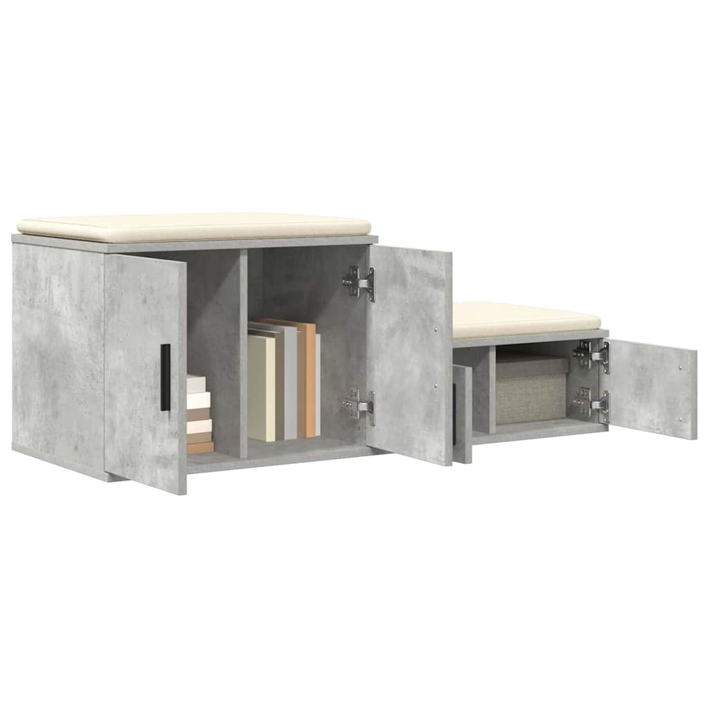 vidaXL Opbergkast in Beton Grijs - 108x41x40 cm, Gemaakt van Engineered Hout
