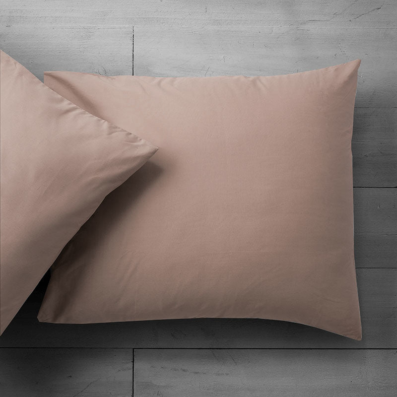 Fresh and Co Kussenslopen Verkoelend Katoen: 2 PACK Taupe Taupe  - 