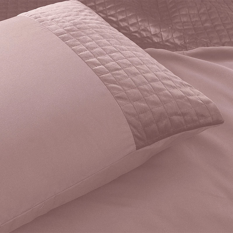 Sleeptime Kussenslopen Velvet Band: 2 Pack Roze Roze  - 