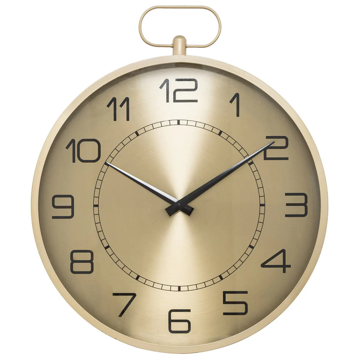 Atmosphera Wandklok - Pocketwatch - Dia 53 cm - metaal - goud metallic -