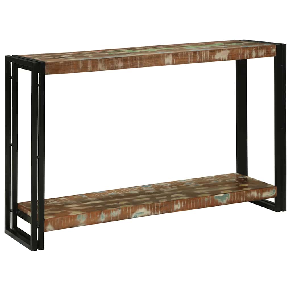 vidaXL Wandtafel Multikleur 120 x 33 x 75 cm massief gerecycled hout