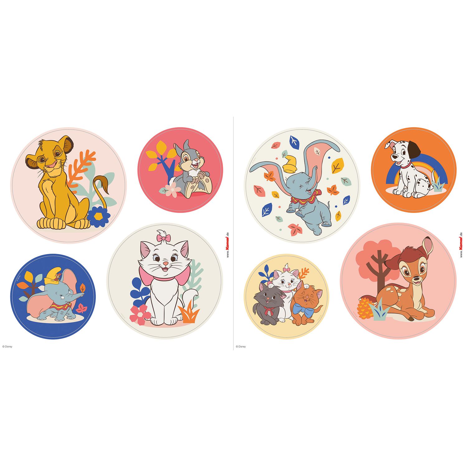 Komar Raamdecoratie Raamsticker - Better Together Bubbles - grootte 30 x 30 cm, 2 vellen (1 stuk)